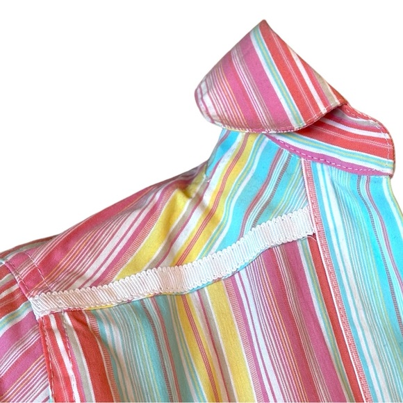 🎁 Byron Lars Pastel Stripe High Color Top Size 4 - Picture 4 of 8